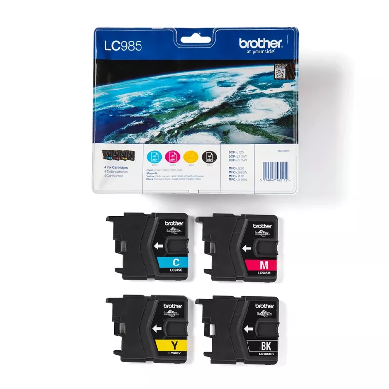Brother LC985VALBP cartuccia d'inchiostro 4 pz. originale nero, ciano, magenta, giallo