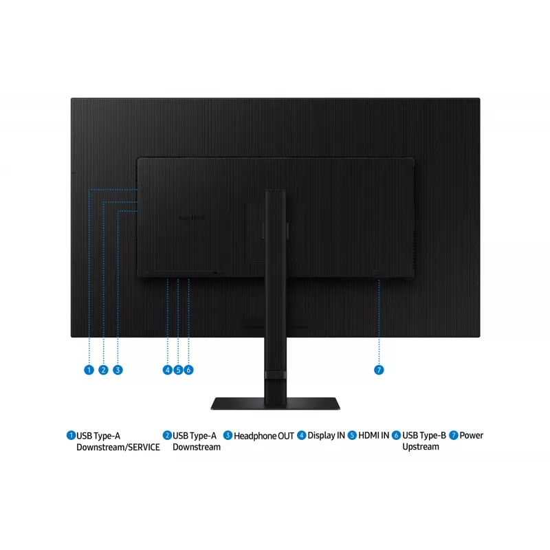 Samsung S80D monitor per computer 94 cm (37 pollici) 3840 x 2160 pixel 4K Ultra HD LCD nero
