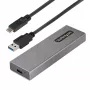 StarTech.com case USB-C 10 Gbit/s per M.2 NVMe o M.2 SATA SSD – case esterno in alluminio senza attrezzi per M.2 PCIe/SATA NGFF SSD – cavo host USB Type-C e Type-A – supporta 2230/2242/2260/2280