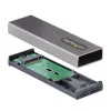 StarTech.com case USB-C 10 Gbit/s per M.2 NVMe o M.2 SATA SSD – case esterno in alluminio senza attrezzi per M.2 PCIe/SATA NGFF SSD – cavo host USB Type-C e Type-A – supporta 2230/2242/2260/2280