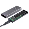 StarTech.com case USB-C 10 Gbit/s per M.2 NVMe o M.2 SATA SSD – case esterno in alluminio senza attrezzi per M.2 PCIe/SATA NGFF SSD – cavo host USB Type-C e Type-A – supporta 2230/2242/2260/2280