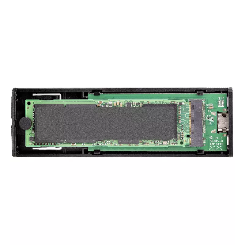 StarTech.com case USB-C 10 Gbit/s per M.2 NVMe o M.2 SATA SSD – case esterno in alluminio senza attrezzi per M.2 PCIe/SATA NGFF SSD – cavo host USB Type-C e Type-A – supporta 2230/2242/2260/2280