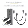 StarTech.com case USB-C 10 Gbit/s per M.2 NVMe o M.2 SATA SSD – case esterno in alluminio senza attrezzi per M.2 PCIe/SATA NGFF SSD – cavo host USB Type-C e Type-A – supporta 2230/2242/2260/2280
