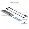 StarTech.com case USB-C 10 Gbit/s per M.2 NVMe o M.2 SATA SSD – case esterno in alluminio senza attrezzi per M.2 PCIe/SATA NGFF SSD – cavo host USB Type-C e Type-A – supporta 2230/2242/2260/2280