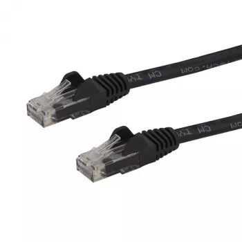 StarTech.com cavo Ethernet CAT6 da 10 m – nero cavo Gigabit Ethernet CAT 6 – 250 MHz 100 W PoE RJ45 UTP cavo di rete/patch, snagless con scarico di trazione, testato singolarmente