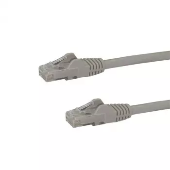 StarTech.com cavo Ethernet CAT6 da 10 m – grigio – cavo Gigabit Ethernet CAT 6 – 250 MHz 100 W PoE RJ45 UTP cavo di rete/patch, snagless con scarico di trazione, testato singolarmente