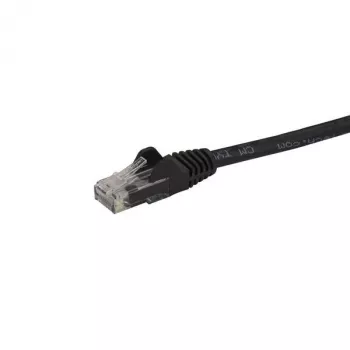 StarTech.com cavo Ethernet CAT6 da 2 m – nero cavo Gigabit Ethernet CAT 6 – 250 MHz 100 W PoE RJ45 UTP cavo di rete/patch, snagless con scarico di trazione, testato singolarmente