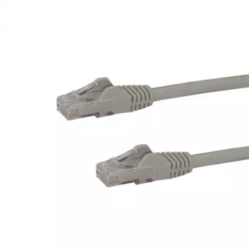StarTech.com cavo Ethernet CAT6 da 3 m – grigio cavo Gigabit Ethernet CAT 6 – 250MHz 100W PoE RJ45 UTP cavo di rete/patch, snagless con scarico di trazione, testato singolarmente