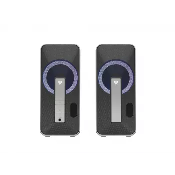 GENESIS Helium 100 BT RGB set di altoparlanti 10 W PC/Laptop nero, argento 2.0 canali Bluetooth