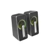 GENESIS Helium 100 BT RGB set di altoparlanti 10 W PC/Laptop nero, argento 2.0 canali Bluetooth