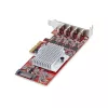 StarTech.com Scheda PCIe USB Type-C a 4 porte, USB 3.2 10Gbps, scheda di espansione USB-C PCI Express, 4 controller USB indipendenti, Windows/Linux/macOS, conforme TAA