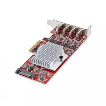 StarTech.com Scheda PCIe USB Type-C a 4 porte, USB 3.2 10Gbps, scheda di espansione USB-C PCI Express, 4 controller USB indipendenti, Windows/Linux/macOS, conforme TAA