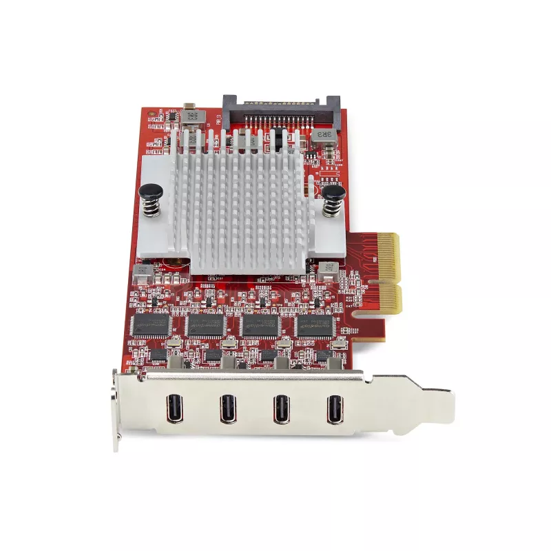 StarTech.com Scheda PCIe USB Type-C a 4 porte, USB 3.2 10Gbps, scheda di espansione USB-C PCI Express, 4 controller USB indipendenti, Windows/Linux/macOS, conforme TAA