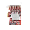 StarTech.com Scheda PCIe USB Type-C a 4 porte, USB 3.2 10Gbps, scheda di espansione USB-C PCI Express, 4 controller USB indipendenti, Windows/Linux/macOS, conforme TAA