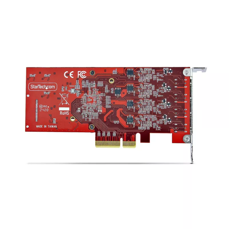 StarTech.com Scheda PCIe USB Type-C a 4 porte, USB 3.2 10Gbps, scheda di espansione USB-C PCI Express, 4 controller USB indipendenti, Windows/Linux/macOS, conforme TAA