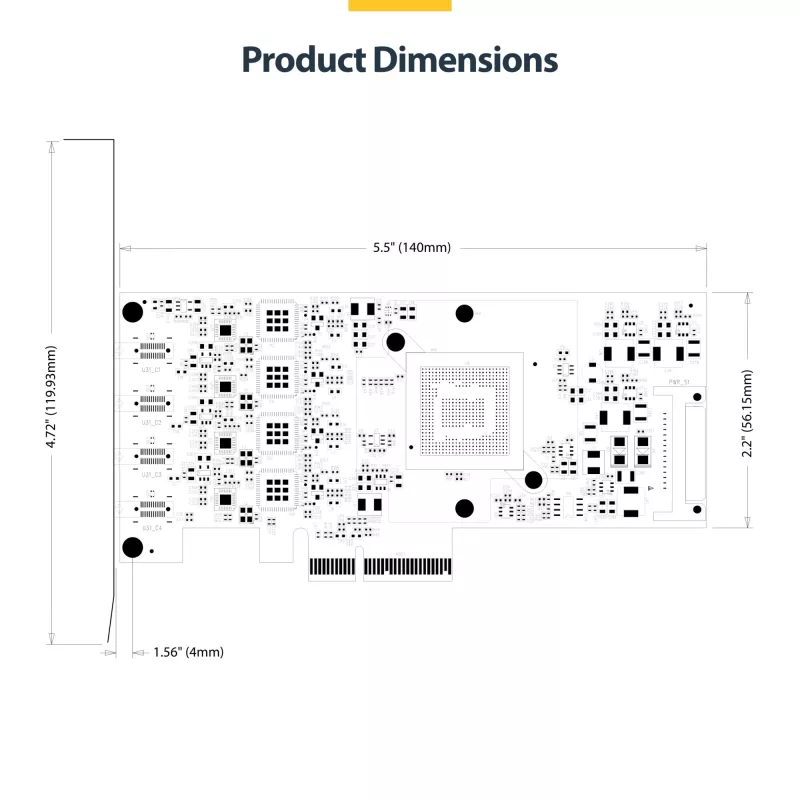 StarTech.com Scheda PCIe USB Type-C a 4 porte, USB 3.2 10Gbps, scheda di espansione USB-C PCI Express, 4 controller USB indipendenti, Windows/Linux/macOS, conforme TAA