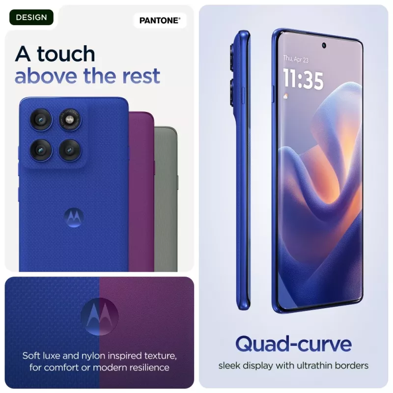Motorola edge 60 pro 16,9 cm (6,67 pollici) Dual SIM Android 15 5G USB Type-C 12 GB 512 GB 6000 mAh blu