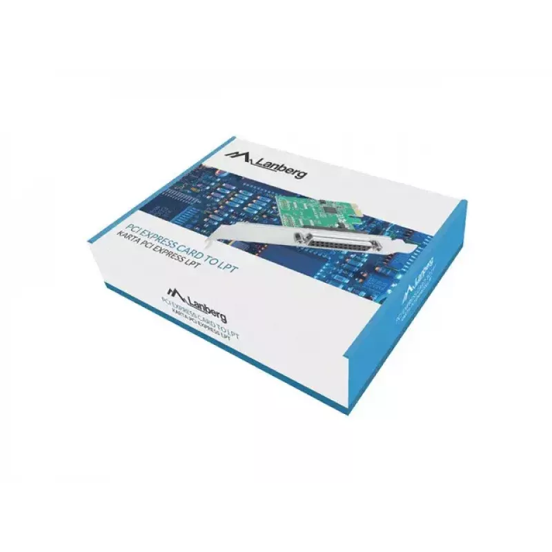Lanberg PCE-LPT-001 scheda PCIe con porta parallela LPT (DB25), staffa low profile