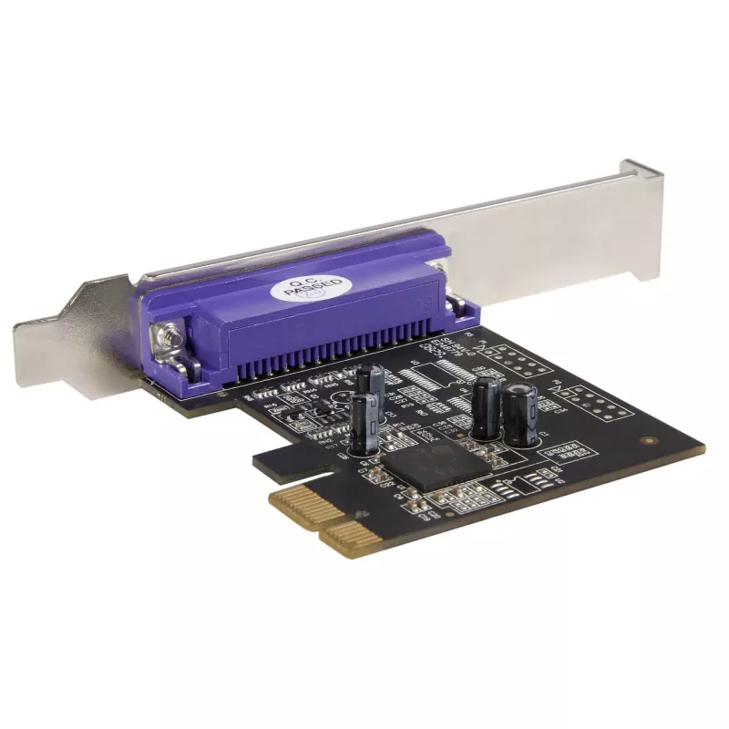 StarTech.com Scheda PCIe parallela a 1 porta - Scheda adattatore da PCI Express a parallela DB25 - Scheda di espansione desktop controller LPT per stampanti, scanner e plotter - SPP/ECP - Standard/Low Profile