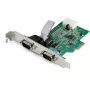 StarTech.com Adattatore seriale RS232 PCI Express a 2 porte - Controller host seriale PCIe RS232 - Scheda da PCIe a doppia seriale DB9 - UART 16950 - Scheda di espansione - Windows e Linux