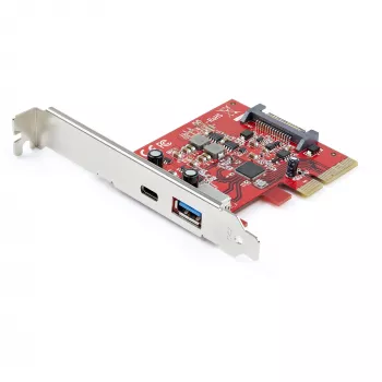 StarTech.com Scheda PCIe USB-A e USB-C a 2 porte 10Gbps – Scheda adattatore controller host USB 3.2 Gen 2 PCI Express Type-C/A – Scheda di espansione PCIe USB 3.2 Gen 2x1 – Windows, macOS, Linux