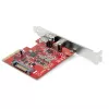 StarTech.com Scheda PCIe USB-A e USB-C a 2 porte 10Gbps – Scheda adattatore controller host USB 3.2 Gen 2 PCI Express Type-C/A – Scheda di espansione PCIe USB 3.2 Gen 2x1 – Windows, macOS, Linux