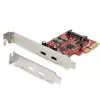 StarTech.com Scheda PCIe USB 3.2 Gen 2 a 2 porte, scheda controller USB-C 10Gbps SuperSpeed PCI Express 3.0 x4, scheda adattatore USB Type-C, solo dati, Windows/macOS/Linux, TAA