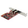 StarTech.com Scheda PCIe USB 3.2 Gen 2 a 2 porte, scheda controller USB-C 10Gbps SuperSpeed PCI Express 3.0 x4, scheda adattatore USB Type-C, solo dati, Windows/macOS/Linux, TAA