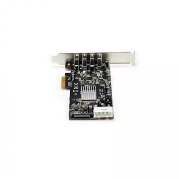 StarTech.com Scheda PCIe USB 3.0 a 4 porte con 4 canali dedicati da 5 Gbit/s (USB 3.1 Gen 1) – UASP – Alimentazione SATA/LP4 – Scheda adattatore PCI Express