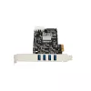 Scheda PCIe StarTech.com con 4 porte USB 3.0 e 4 canali dedicati da 5 Gbps (USB 3.1 Gen 1) – UASP – alimentazione SATA / LP4 – scheda adattatore PCI Express