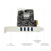 Scheda PCIe StarTech.com con 4 porte USB 3.0 e 4 canali dedicati da 5 Gbps (USB 3.1 Gen 1) – UASP – alimentazione SATA / LP4 – scheda adattatore PCI Express