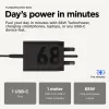 Motorola TurboPower 68W universale nero caricabatterie rapido AC per interni
