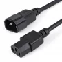 StarTech.com Cavo di prolunga elettrica 1m, C14 a C13, 10A 125V, 18AWG, cavo di prolunga per computer, prolunga cavo AC da IEC-320-C14 a IEC-320-C13 per alimentatori, certificato UL