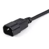StarTech.com Cavo di prolunga elettrica 1m, C14 a C13, 10A 125V, 18AWG, cavo di prolunga per computer, prolunga cavo AC da IEC-320-C14 a IEC-320-C13 per alimentatori, certificato UL