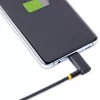 StarTech.com cavo di ricarica USB-A a USB-C da 1 m, angolare – cavo di ricarica rapida robusto – nero, USB 2.0 A a Type-C – fibra aramidica resistente – 3A – cavo di ricarica USB