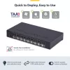 StarTech.com Switch KVM DisplayPort a 8 porte con kit di montaggio rack 1U, 4K 60Hz DP 1.2, commutazione tramite tasti e hotkey, hub USB a 4 porte, indipendente dal sistema operativo, conforme TAA
