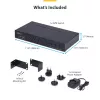 StarTech.com Switch KVM DisplayPort a 8 porte con kit di montaggio rack 1U, 4K 60Hz DP 1.2, commutazione tramite tasti e hotkey, hub USB a 4 porte, indipendente dal sistema operativo, conforme TAA