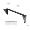 StarTech.com Supporto verticale da parete 2U 19 pollici per dispositivi in acciaio