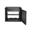 StarTech.com Armadio di rete a parete 4-Post 9U con ripiano 1U, rack server a parete 19 pollici per dispositivi dati/AV/elettronica/computer, piccolo case rack ventilato