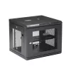 StarTech.com Armadio di rete a parete 4-Post 9U con ripiano 1U, rack server a parete 19 pollici per dispositivi dati/AV/elettronica/computer, piccolo case rack ventilato