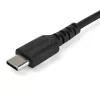StarTech.com Cavo di ricarica USB-C da 2 m – cavo robusto per ricarica rapida e sincronizzazione USB 2.0 Type-C a USB-C per laptop – guaina TPE fibra aramidica M/M 60 W nero – Samsung S10 S20 iPad Pro MS Surface