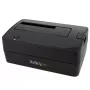 StarTech.com Docking station per disco fisso da USB 3.0 a SATA a singolo vano, dock per disco fisso USB 3.0 (5 Gbit/s), docking station esterna per HDD/SSD SATA I/II/III da 2,5/3,5 pollici, alloggiamento disco fisso a caricamento dall'alto