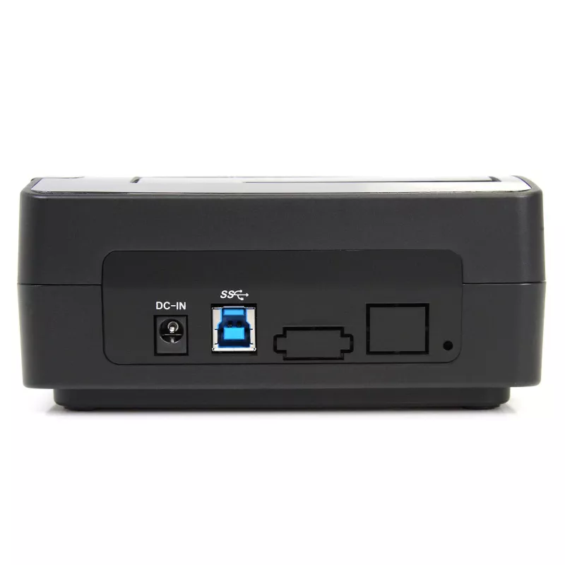 StarTech.com Docking station per disco fisso da USB 3.0 a SATA a singolo vano, dock per disco fisso USB 3.0 (5 Gbit/s), docking station esterna per HDD/SSD SATA I/II/III da 2,5/3,5 pollici, alloggiamento disco fisso a caricamento dall'alto
