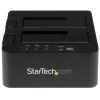 StarTech.com Duplicatore di dischi fissi standalone, clonatore/copiatore HDD/SSD a doppio vano, docking station da USB 3.1 (10 Gbit/s) a SATA III HDD/SSD, dock duplicatore di dischi fissi, clonatore di dischi fissi