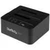 StarTech.com Duplicatore di dischi fissi standalone, clonatore/copiatore HDD/SSD a doppio vano, docking station da USB 3.1 (10 Gbit/s) a SATA III HDD/SSD, dock duplicatore di dischi fissi, clonatore di dischi fissi