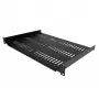 StarTech.com Ripiano per rack server 1U - Vassoi a mensola universale ventilato per armadio e rack apparecchiature di rete 19 pollici - Design durevole - Portata 55lb/25kg - Ripiano profondo 12 pollici, nero
