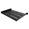 StarTech.com Ripiano per rack server 1U - Vassoi a mensola universale ventilato per armadio e rack apparecchiature di rete 19 pollici - Design durevole - Portata 55lb/25kg - Ripiano profondo 12 pollici, nero