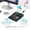 StarTech.com Duplicatore e cancellatore standalone M.2 SATA e M.2 NVMe - Clonatore/wiper HDD/SSD per M.2 PCIe AHCI/NVMe, M.2 SATA, unità SATA da 2,5/3,5 pollici - Cancellatore/duplicatore di dischi fissi esterno, TAA