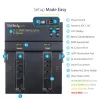 StarTech.com Duplicatore e cancellatore standalone M.2 SATA e M.2 NVMe - Clonatore/wiper HDD/SSD per M.2 PCIe AHCI/NVMe, M.2 SATA, unità SATA da 2,5/3,5 pollici - Cancellatore/duplicatore di dischi fissi esterno, TAA