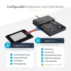 StarTech.com Duplicatore e cancellatore standalone M.2 SATA e M.2 NVMe - Clonatore/wiper HDD/SSD per M.2 PCIe AHCI/NVMe, M.2 SATA, unità SATA da 2,5/3,5 pollici - Cancellatore/duplicatore di dischi fissi esterno, TAA